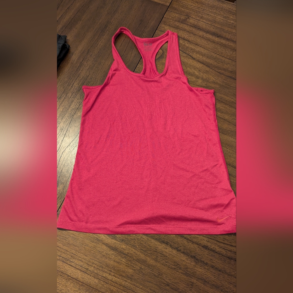 Nike Women's Dri-fit Vibrant Pink Tank Top